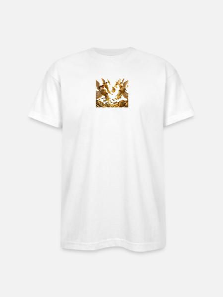 Golden Windfall Angels - Bayside Unisex Heavyweight USA Made T-Shirt - white