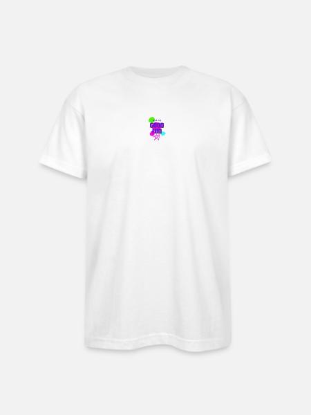 All In Good Fun Neon Splash - Bayside Unisex Heavyweight USA Made T-Shirt - white