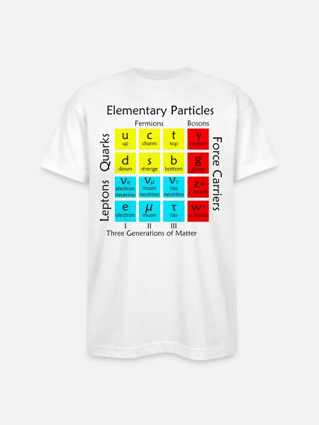 Elementary Particles - Bayside Unisex Heavyweight USA Made T-Shirt - white