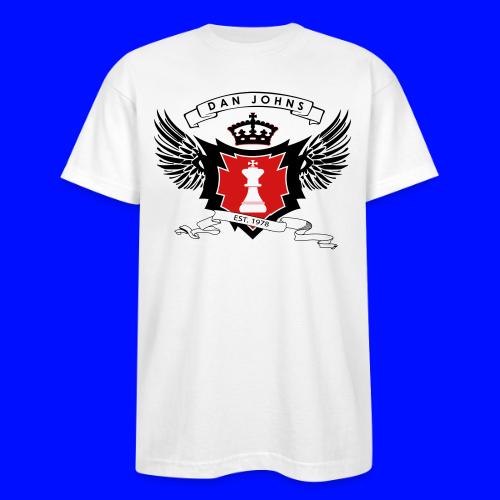 danjohnsawlogo - Bayside Unisex Heavyweight USA Made T-Shirt