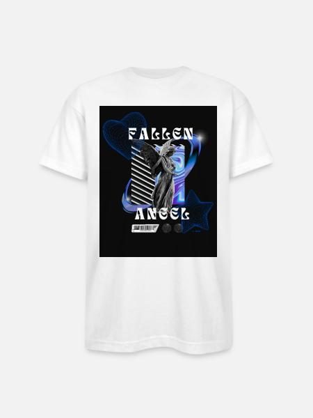 Fallen Angel - Bayside Unisex Heavyweight USA Made T-Shirt - white