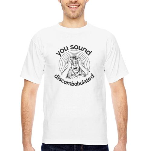 You Sound Discombobulated - Bayside Unisex Heavyweight USA Made T-Shirt
