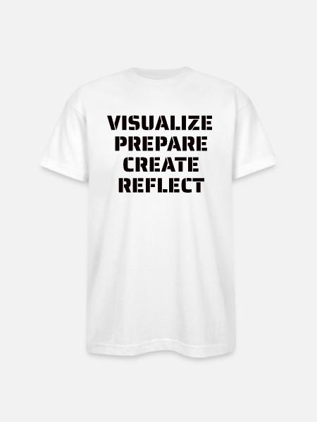 Artist Quote - Bayside Unisex Heavyweight USA Made T-Shirt - white