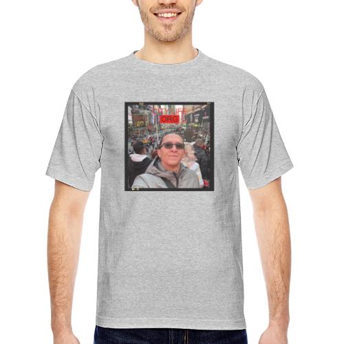 City Life Org Manhattan ft Jean - Bayside Unisex Heavyweight USA Made T-Shirt