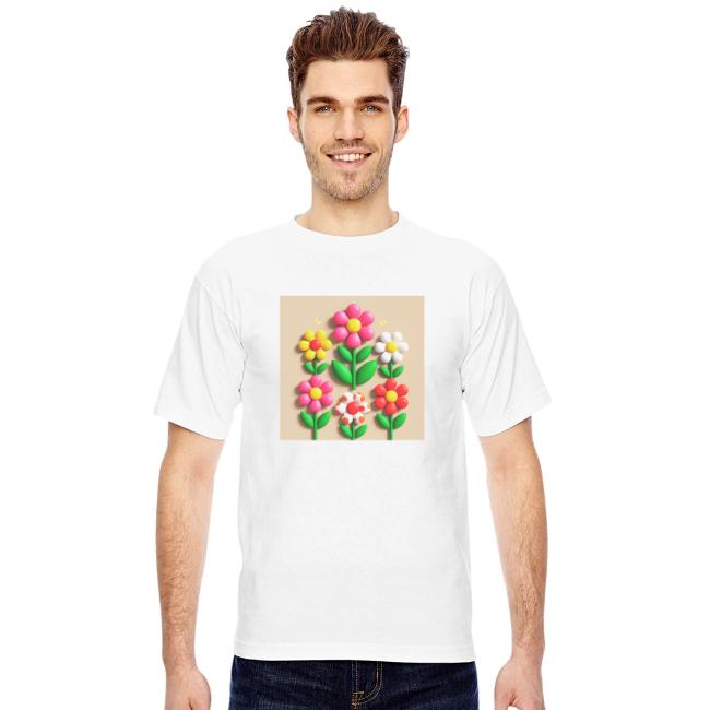 3D Flowers and Butterflies in Amber, Floral Design