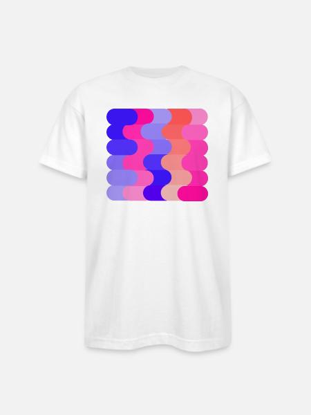 FLOW (Hue & Tint) - Bayside Unisex Heavyweight USA Made T-Shirt - white