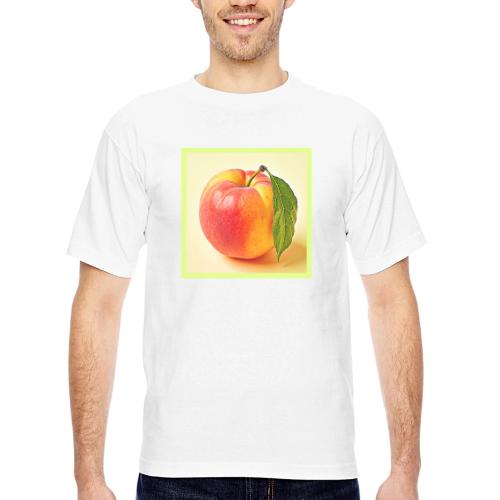 Feel the Fresh Peach Summer Vibe Design - Bayside Unisex Heavyweight USA Made T-Shirt