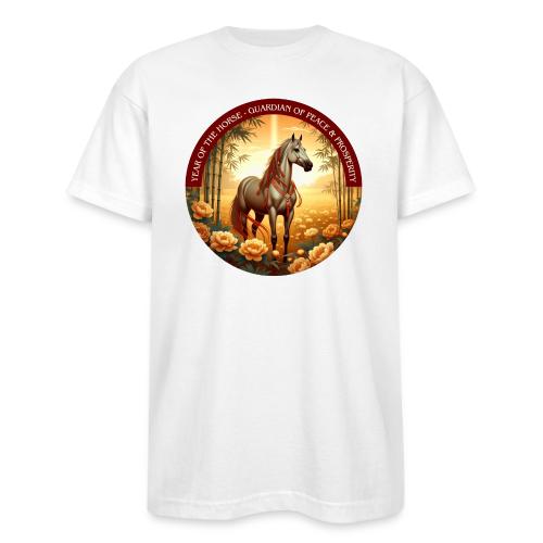 Year of the Horse Guardian T Shirt, Lunar New Year - Bayside Unisex Heavyweight USA Made T-Shirt