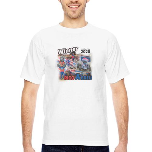 Rico Abreu #LetsRaceTwo Winner - Bayside Unisex Heavyweight USA Made T-Shirt