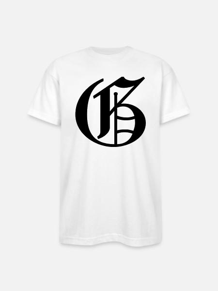 Olde English G - Bayside Unisex Heavyweight USA Made T-Shirt - white
