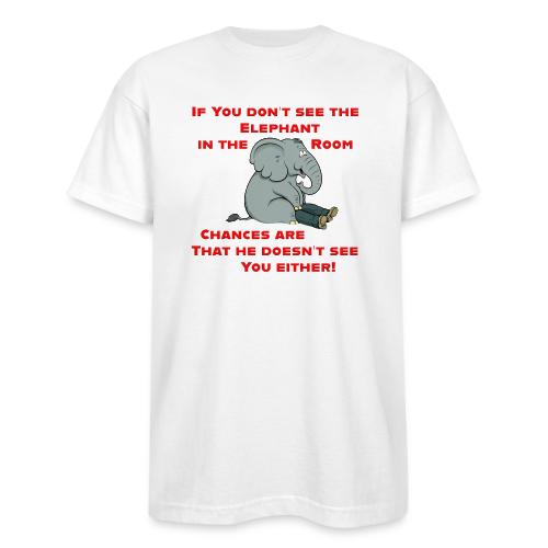 Elephant in the Room Meme - Bayside Unisex Heavyweight USA Made T-Shirt
