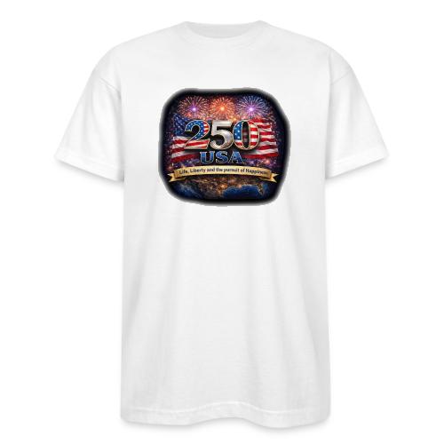 USA 250th Celebration - Bayside Unisex Heavyweight USA Made T-Shirt
