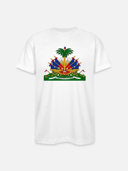 HAITI CHERIE - Bayside Unisex Heavyweight USA Made T-Shirt - white