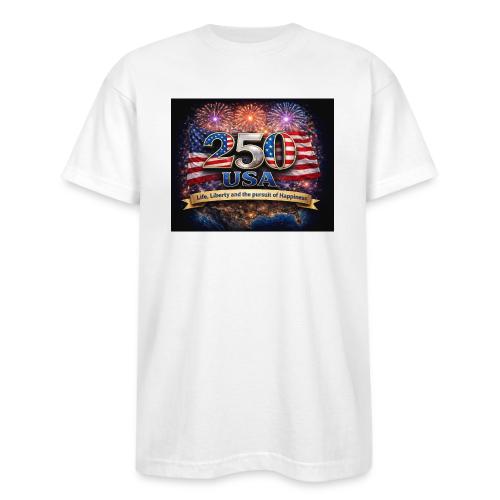 USA 250th Celebration - Bayside Unisex Heavyweight USA Made T-Shirt