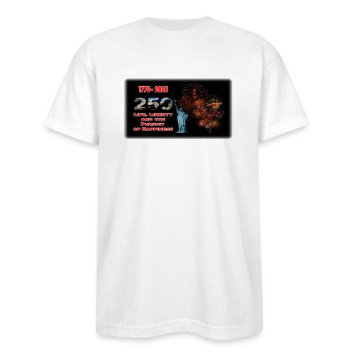 1776 - 2026 - 250 Years USA | Fireworks - Bayside Unisex Heavyweight USA Made T-Shirt