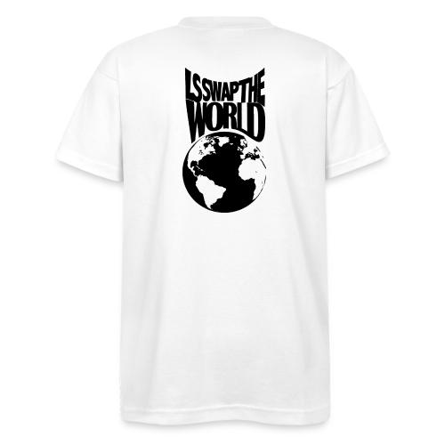 LS Swap the World (Front & Back) - Bayside Unisex Heavyweight USA Made T-Shirt