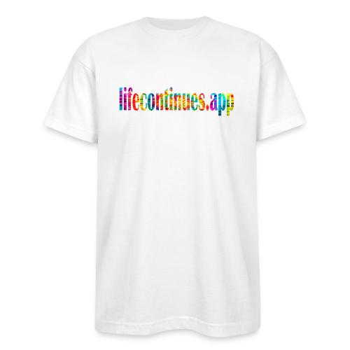Life Continues Large Tie-dye 2 - Bayside Unisex Heavyweight USA Made T-Shirt