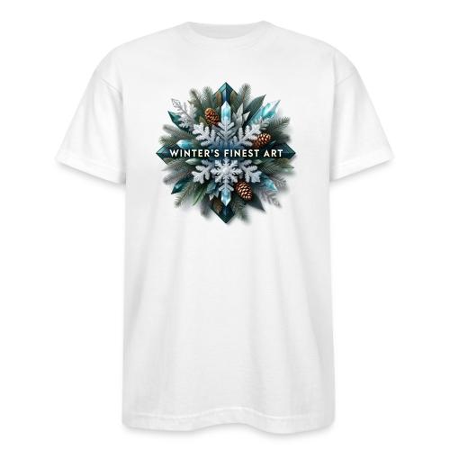 Intricate Frozen Evergreen T-Shirt - Bayside Unisex Heavyweight USA Made T-Shirt