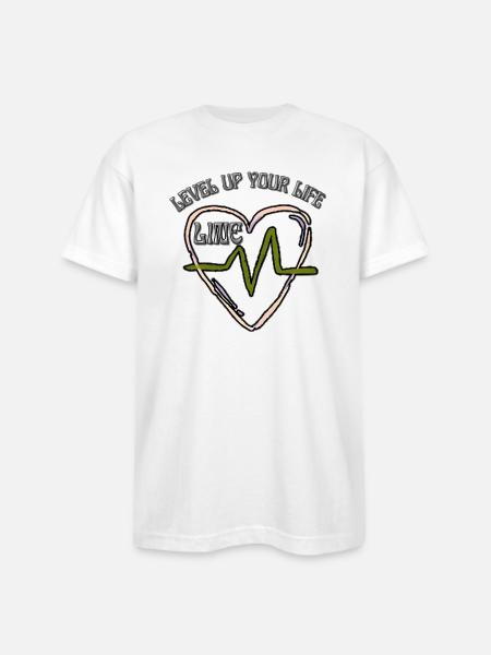 Motivational - Bayside Unisex Heavyweight USA Made T-Shirt - white