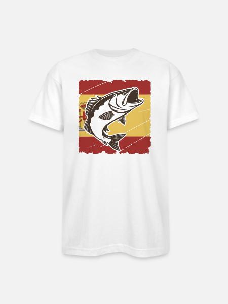 Bass of España - Bayside Unisex Heavyweight USA Made T-Shirt - white