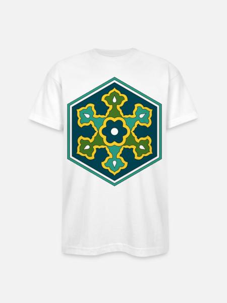 Ottoman Turkish - Bayside Unisex Heavyweight USA Made T-Shirt - white