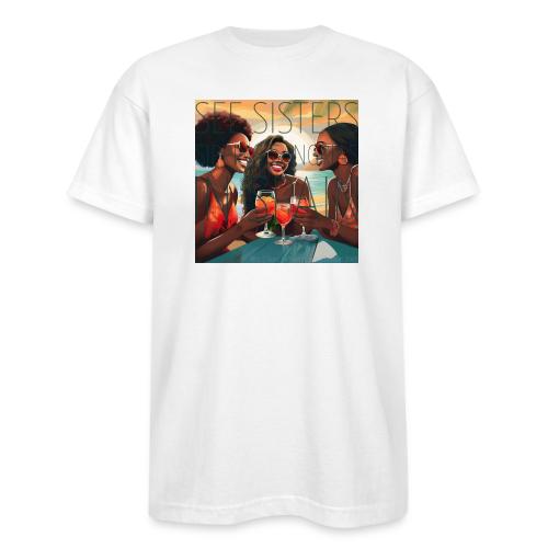 Mrs. S' GGG Retreat_Sisters Sipping Sangrias - Bayside Unisex Heavyweight USA Made T-Shirt