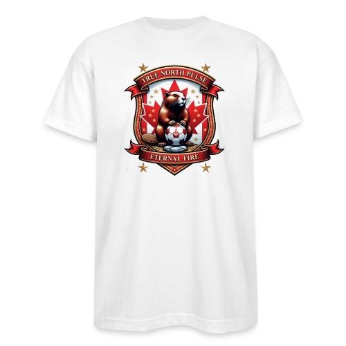 Canada Beaver Crest T-Shirt, Pride Badge Gift - Bayside Unisex Heavyweight USA Made T-Shirt