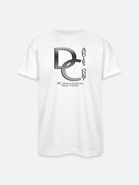 Daddies Count AFC - Bayside Unisex Heavyweight USA Made T-Shirt - white