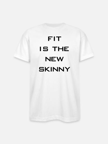 fit is the new skinny - Bayside Unisex Heavyweight USA Made T-Shirt - white