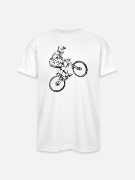 BMX - Bayside Unisex Heavyweight USA Made T-Shirt - white