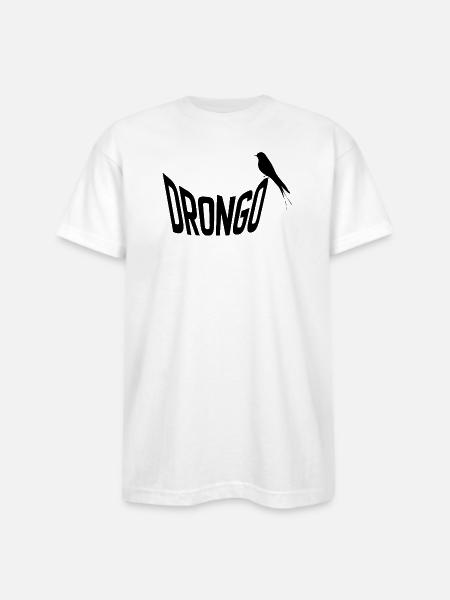 drongo - Bayside Unisex Heavyweight USA Made T-Shirt - white