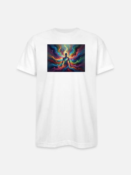 Flash Aura - Bayside Unisex Heavyweight USA Made T-Shirt - white
