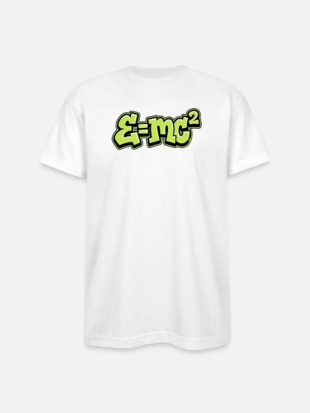 Science Formula Graffiti - Bayside Unisex Heavyweight USA Made T-Shirt - white