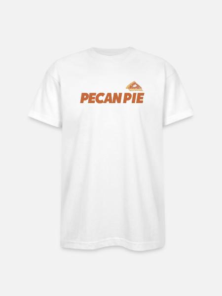 Pie Day Baking Pecan Pie - Bayside Unisex Heavyweight USA Made T-Shirt - white