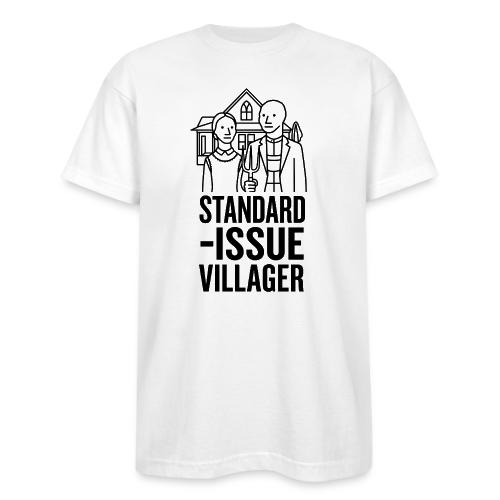 Standard-Issue Villagers (Black on Light) - Bayside Unisex Heavyweight USA Made T-Shirt