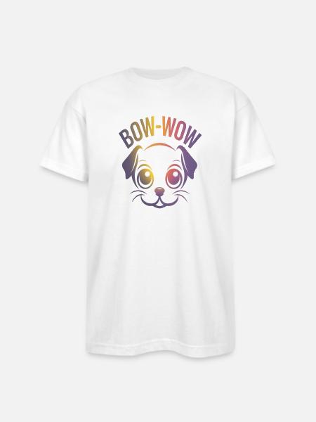 dog loyalty - Bayside Unisex Heavyweight USA Made T-Shirt - white