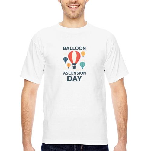 Balloon Ascension Day shirt - Bayside Unisex Heavyweight USA Made T-Shirt