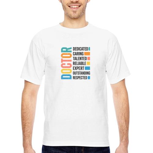Proud Doctor Traits - Bayside Unisex Heavyweight USA Made T-Shirt