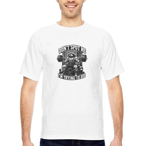 Raccoon Lifter Don’t Spot Me - Bayside Unisex Heavyweight USA Made T-Shirt