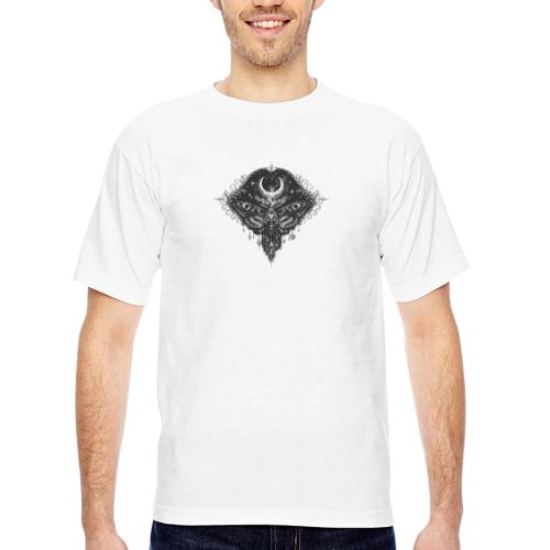 Crescent Moth - Bayside Unisex Heavyweight USA Made T-Shirt