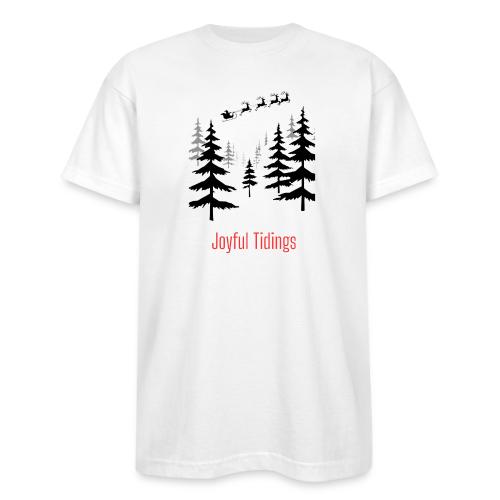 Joyful Tidings Christmas T-Shirt - Bayside Unisex Heavyweight USA Made T-Shirt