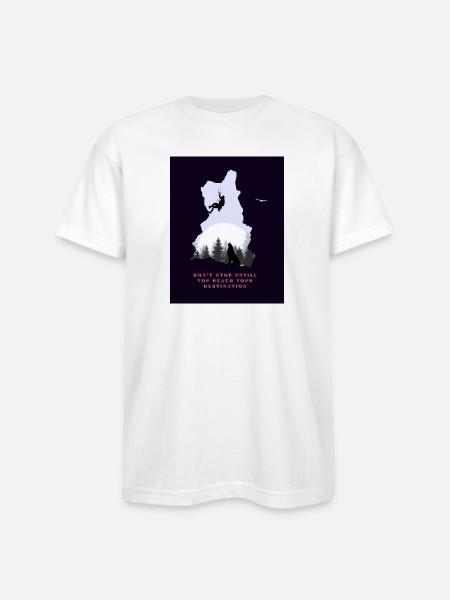 Motivation - Bayside Unisex Heavyweight USA Made T-Shirt - white