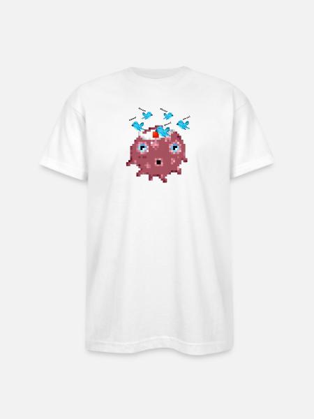 Ollie Twitter - Bayside Unisex Heavyweight USA Made T-Shirt - white