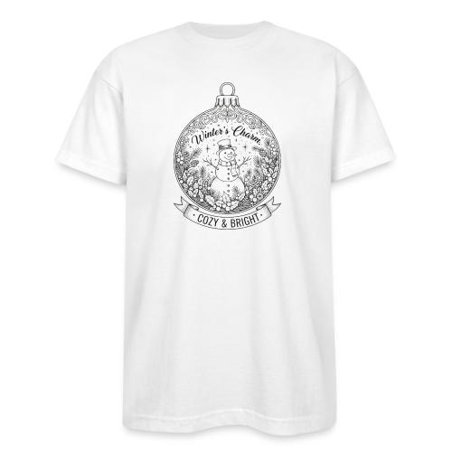 Festive Snowman T-Shirt - Bayside Unisex Heavyweight USA Made T-Shirt