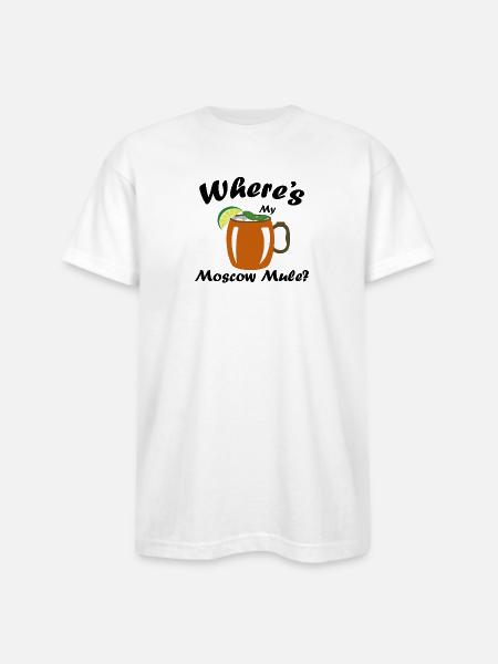 Moscow Mule - Bayside Unisex Heavyweight USA Made T-Shirt - white