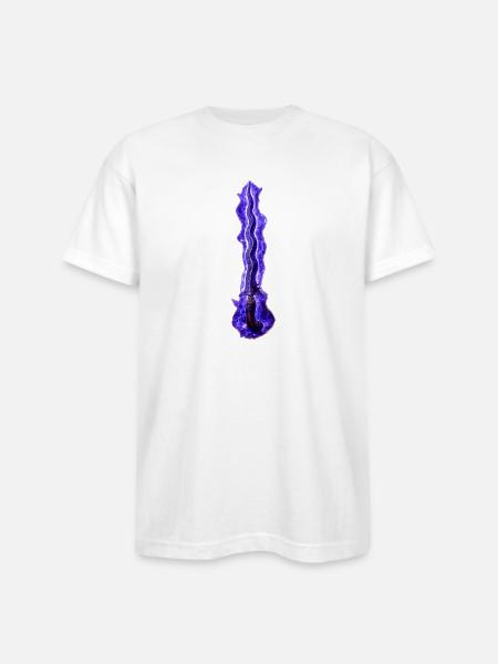 Violet Ember Dagger - Bayside Unisex Heavyweight USA Made T-Shirt - white