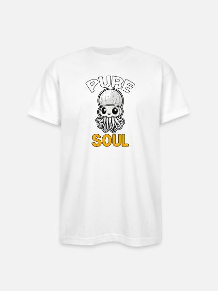 PURE SOUL TSHIRT SHIRT - Bayside Unisex Heavyweight USA Made T-Shirt - white