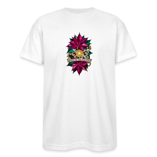 Queen of the Solstice Poinsettia T-Shirt - Bayside Unisex Heavyweight USA Made T-Shirt