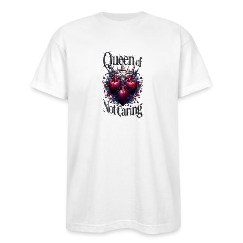 Queen of Not Caring T-Shirt - Bayside Unisex Heavyweight USA Made T-Shirt