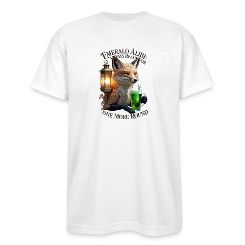Emerald Alibi Fox Graphic Tee - Bayside Unisex Heavyweight USA Made T-Shirt